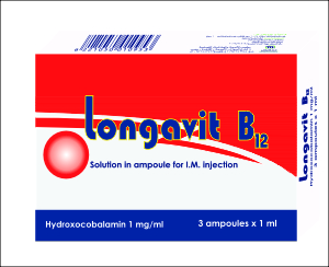 Longavit B12 1 Mg/Ml 3 Amp